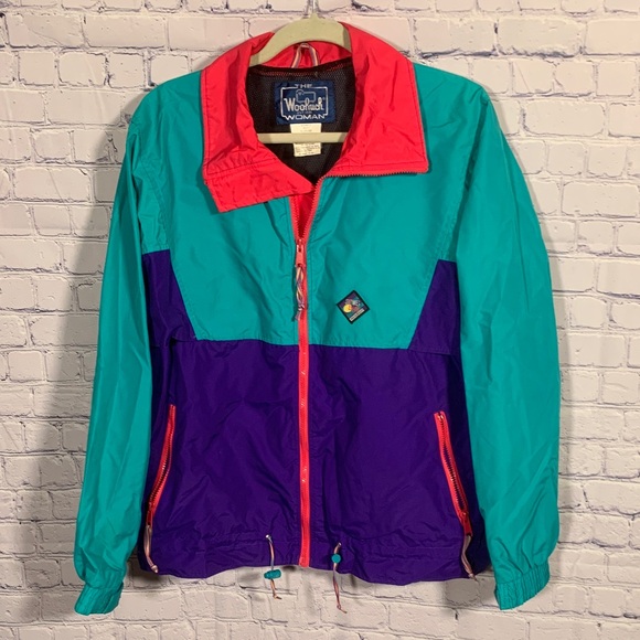 Woolrich Jackets & Blazers - Woolrich Womens VTG Y2K Retro Sigment Gear Full Zip Jacket in Blueberry Sz L 90s